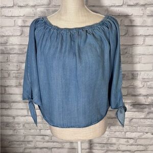 Thread & Supply Denim Blue Blouse